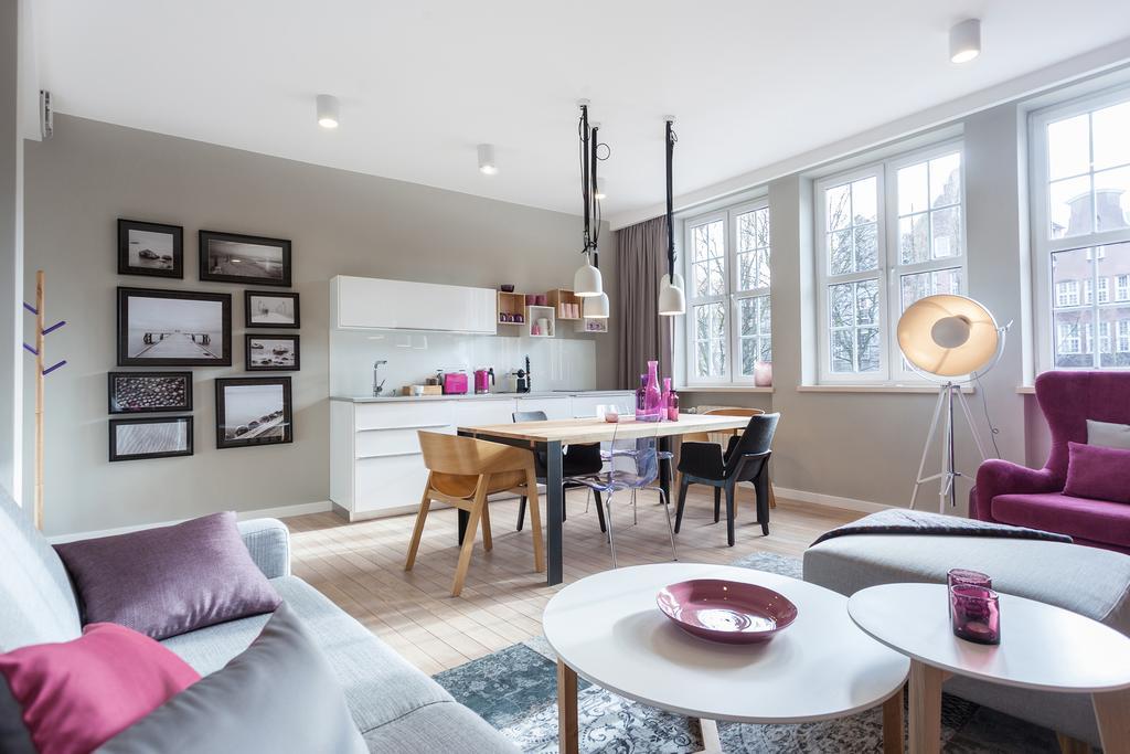 Apartament Soleil III Daire Gdansk Oda fotoğraf
